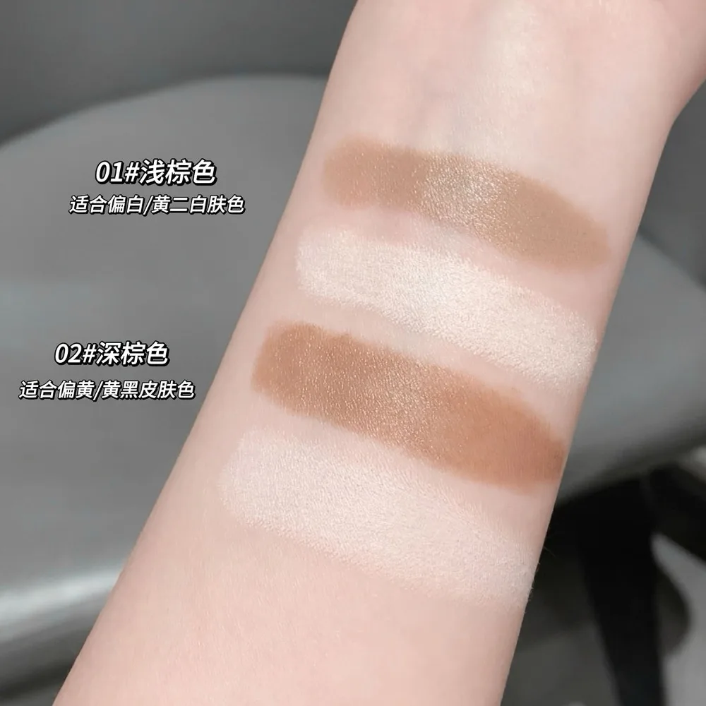 2 in 1 Dual Head Highlight Contouring ปากกา Double-ended Highlighter Stick คอนซีลเลอร์ Contour Stick V Face สามมิติ