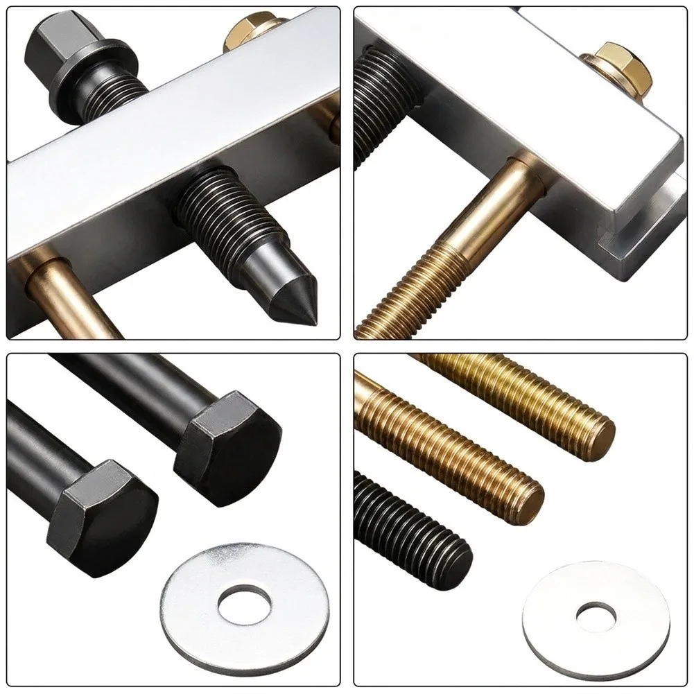 Mechanic Grade Crankshaft Pulley Remover with Wide Compatibility Range and Precision Machined Components for Accurate Alignment