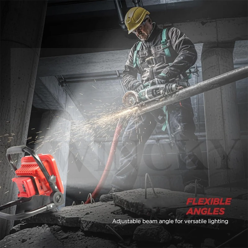 Luz de trabajo LED inalámbrica, foco para exteriores, trabajo, pesca, herramienta de emergencia portátil, luz para Makita/Dewalt/Milwaukee, batería de 18V