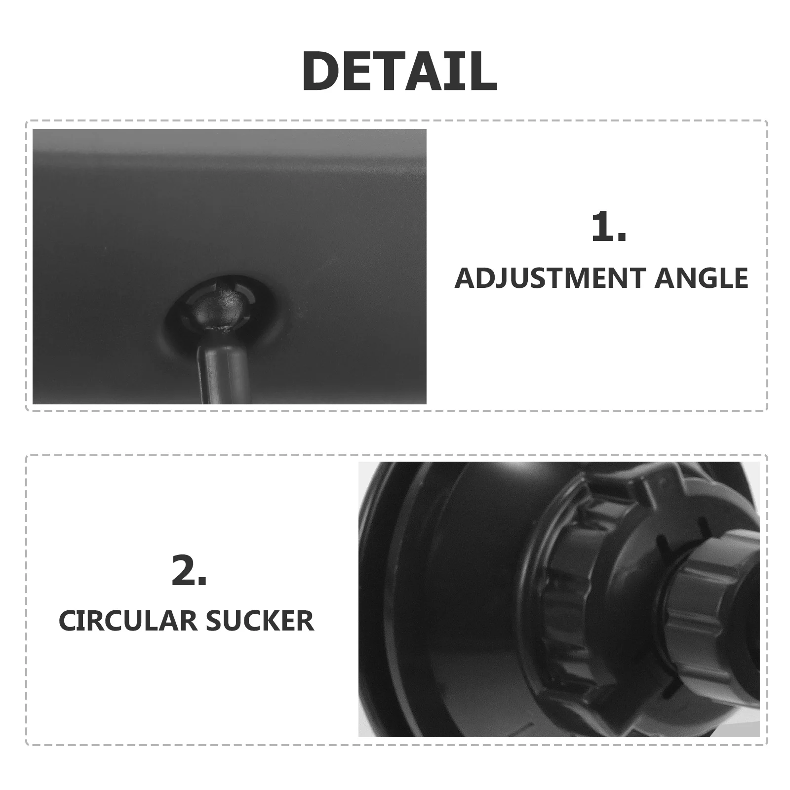 

Infant Observation Mirror Car Rearview 360 Degree Rotatable Suction Cup Car Interior Rear View Mirror Clear Visibility