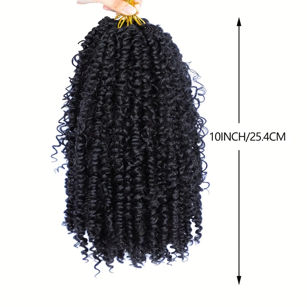 Passion Twist Hair 10 inch Boho Passion Twist Crochet Hair For Women Pretwisted Boho Passion Twist Crochet  Synthetic Hair