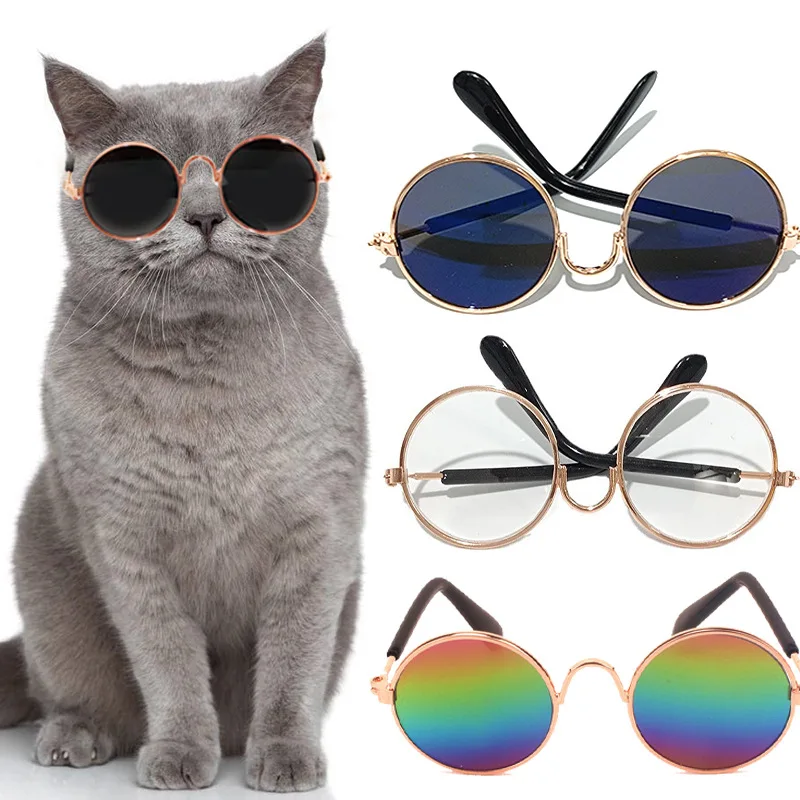 Creative Small Pet Glasses for Dogs and Cats, Small Sunglasses for Taking Photos, Pet Accessories, Cool and Quirky Glasse