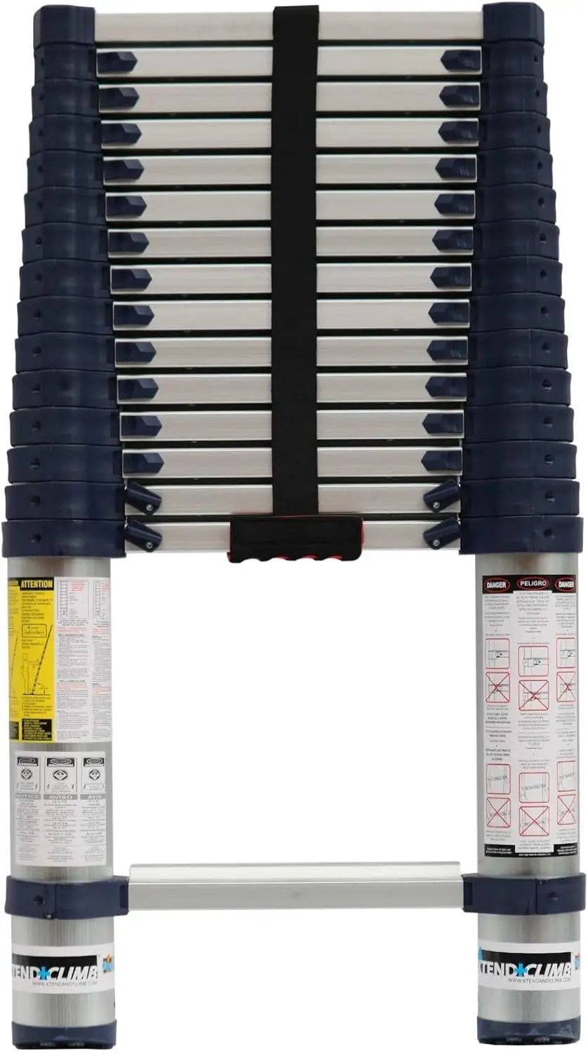 

Xtend & Climb PSE155/300 Industrial Grade Telescoping Ladder 15.6' Height, ANSI OSHA Type IA Extra Heavy Duty 300 lb. Portable C