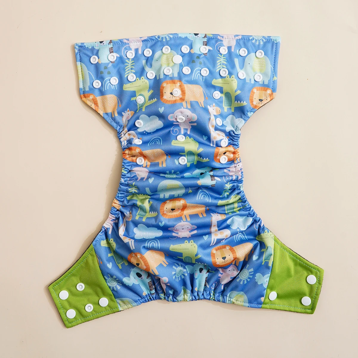 Happy Flute Washable Reusable Pocket Cloth Nappy Bamboo Charcoal Diapers Fit 3-15kg Boys and Girls For All Seasons