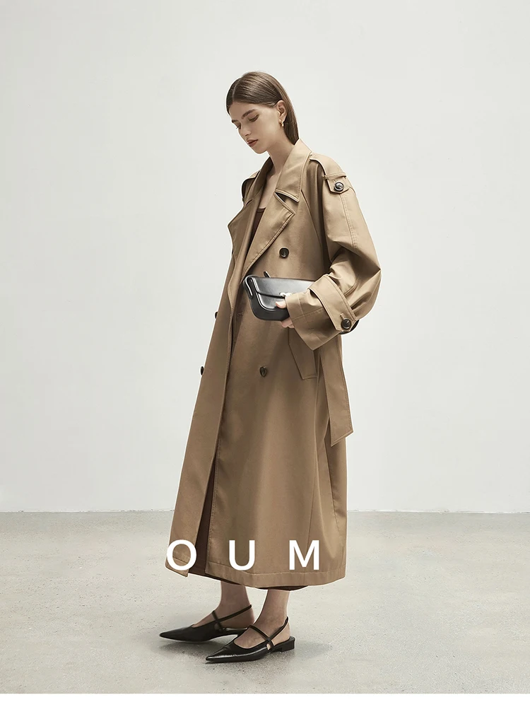 Lautaro Spring Autumn Oversized Khaki Long Grey Trench Coat for Women Double Breasted Loose Casual Korean Fashion Overcoat 2024 33 Sbcb01f8a8d6b4fbdb9c2e3e650d85c01b