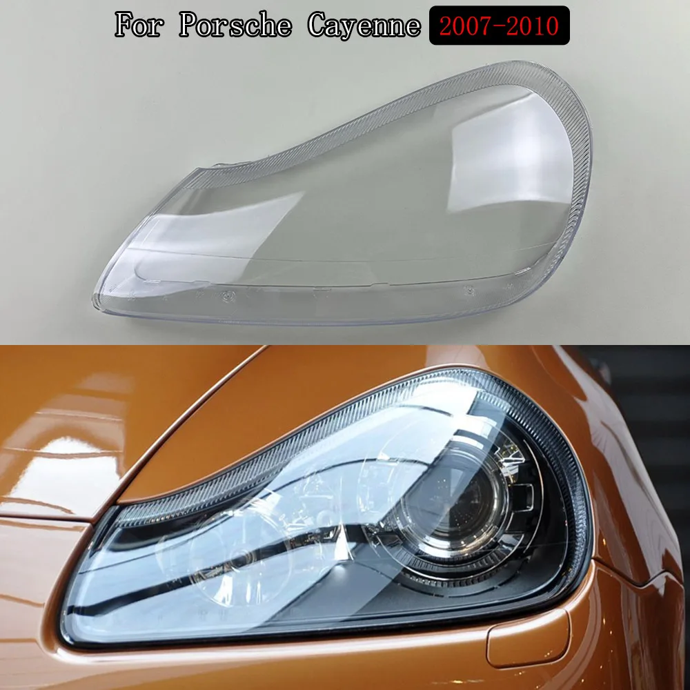 

For Porsche Cayenne 2007 2008 2009 2010 Front Headlight Headlamp Lens Cover Transparent Lampshade Clear Headlamp Shell