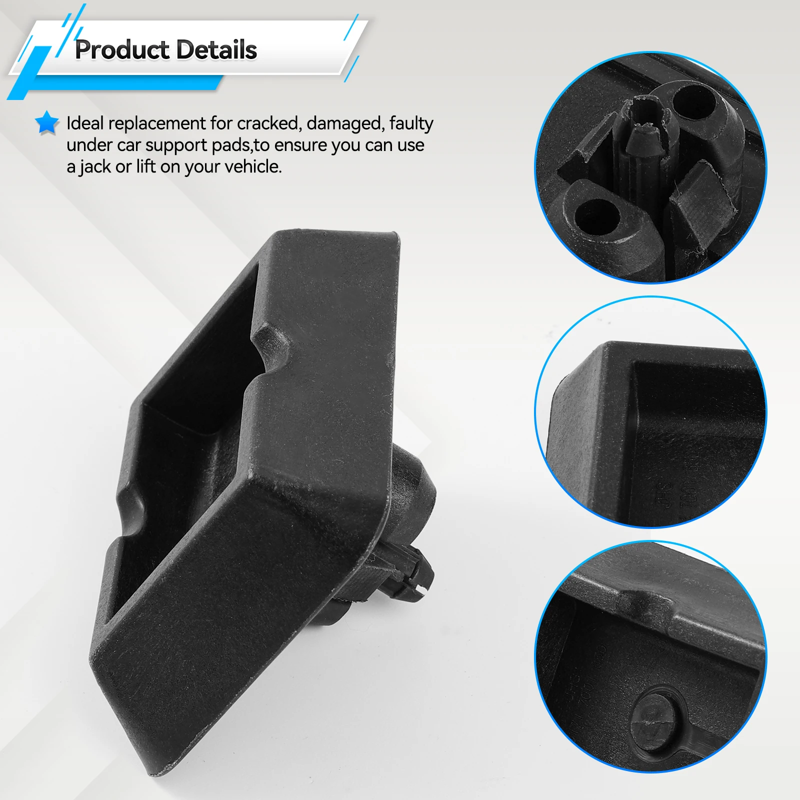 1/4x Car Under Jack Point Jacking Support Pad Cover Plug Block for BMW 5series E39 7series E38 X5 E53 51717001650 51718204244