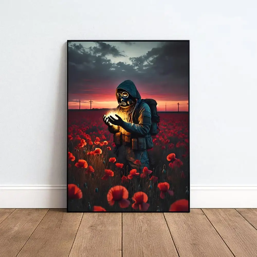 Dark Video Game S-S.T.A.L.K.E.R Poster Indoor & Outdoor Wall Decor for Young Collectors