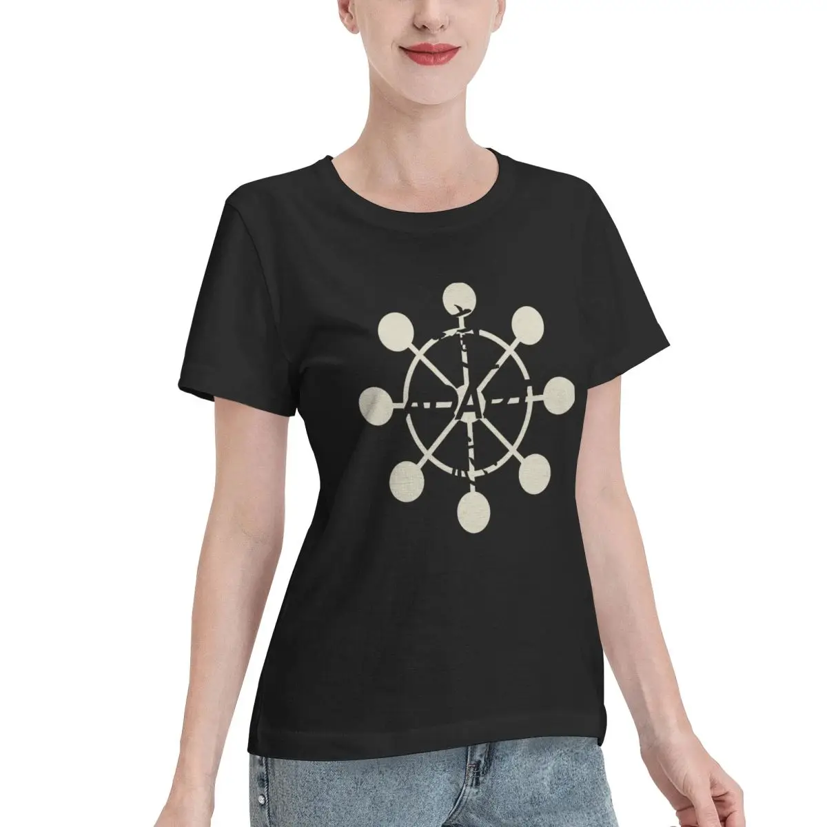 All Season Wear JJK Adapt - Mahoraga Dharma Wheel Women's T-shirt Sporty Outdoor Casual Top
