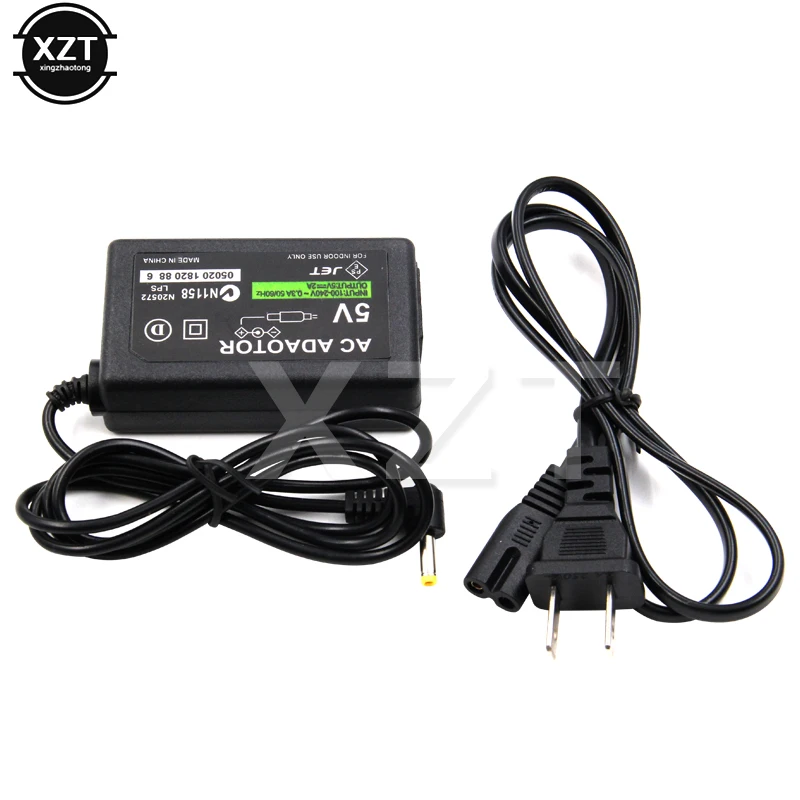 EU Plug 5V Home AC Adapter Wall Charger Power Supply for Sony PlayStation Portable PSP 1000 2000 3000 Charging Cable US Cord