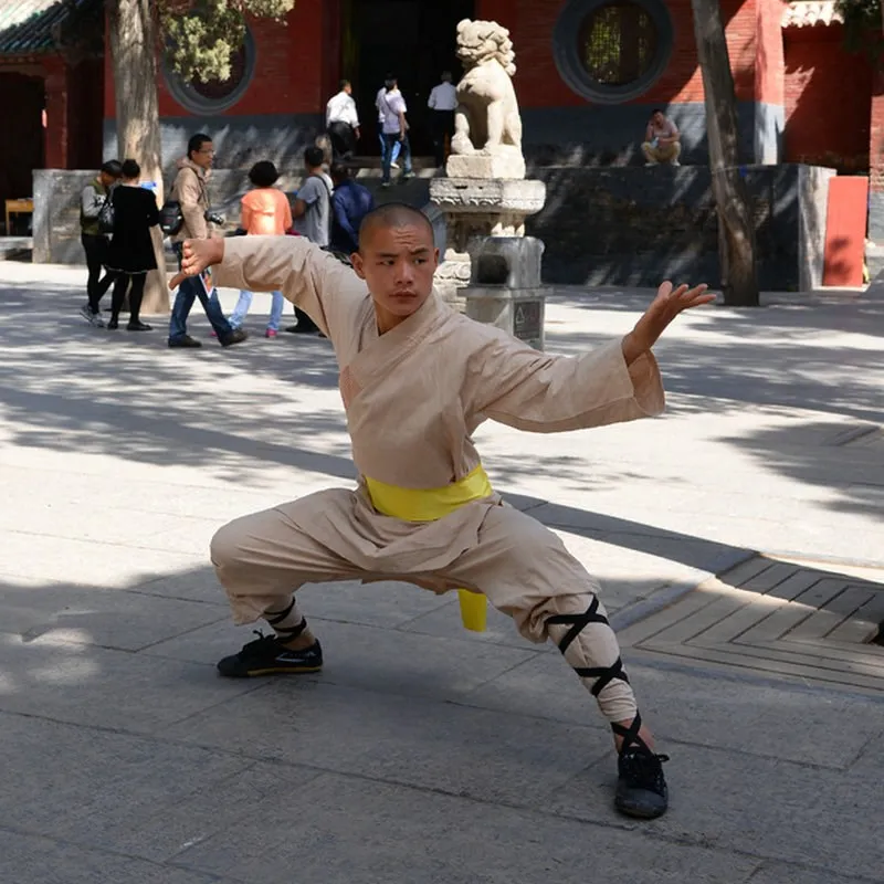 Artes Marciais Shaolin Chinês Roupas Monge Roupas Templo Shaolin Artes Marciais Exercício Vestuário Uniforme Shaolin