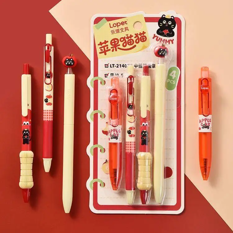 

Lopet Happiness Diary Gel Pen Set,Quick-Dry No-Smudge Ink,0.5mm Cushion Tip for Smooth Writing,Aesthetic Pen Gift for Journaling