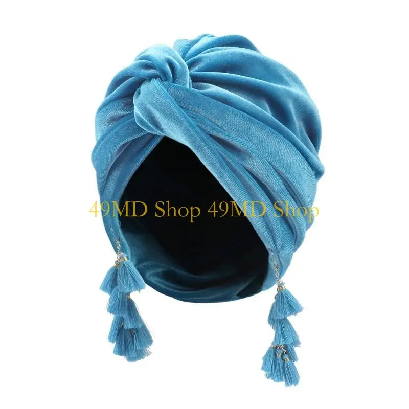 49MD Comfortable Turban Caps Suitable for Everyday Use Women Head Wrap Head Cover Headwrap