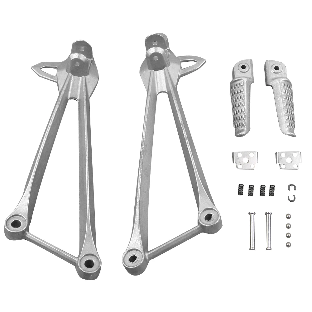 

Aluminum Motorcycle Footpegs Rear Passenger Footrests Bracket For Kawasaki ZX-10R 2008 2009 2010 For ZX6R 2009-2012