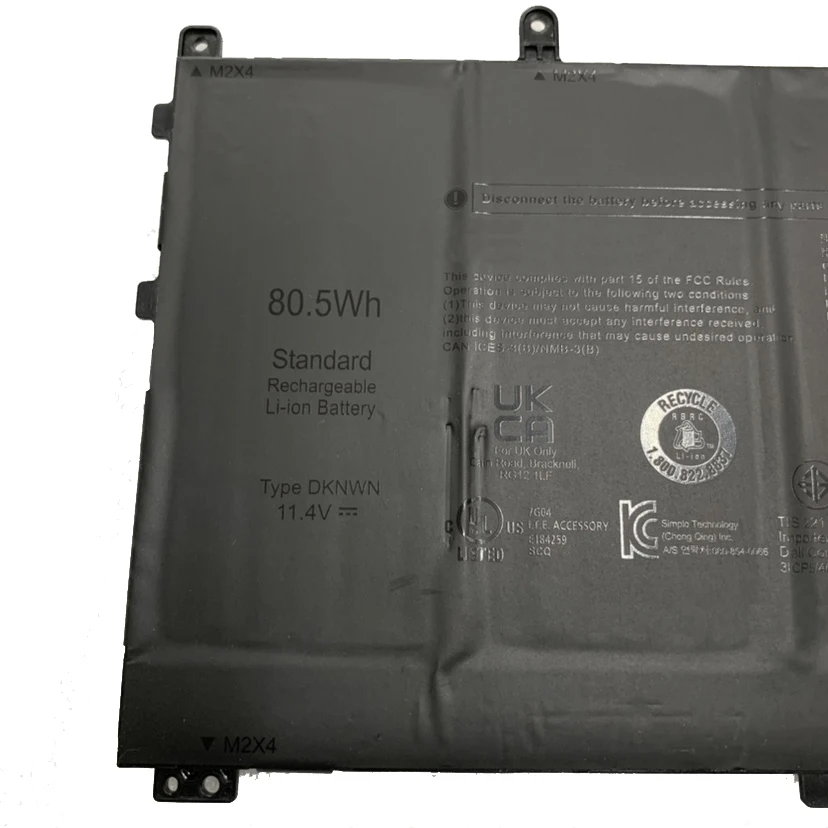CP Laptop Battery DKNWN VG661 V4N84 11.4V/80.5Wh For X14 R1 R2 Series Replacing Notebook Battery