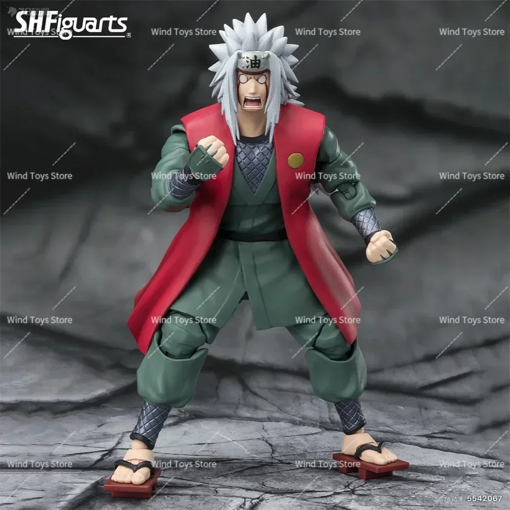 BANDAI ORIGINELE S.H.FIGUARTS 2023 EXCLUSIVE EDITION PVC Action Figure Naruto Uchiha Jiraiya Speelgoed in doos
