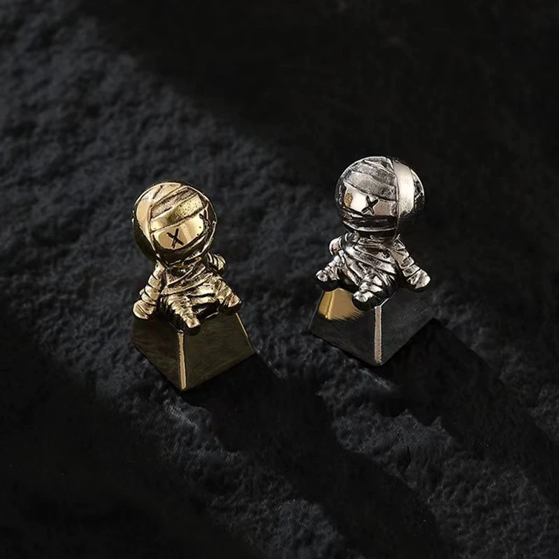 New Anime Figure Mummy Personalized Creativity Single Metal Resin Advanced in Stock Keycaps Mechanical Keyboard Gift