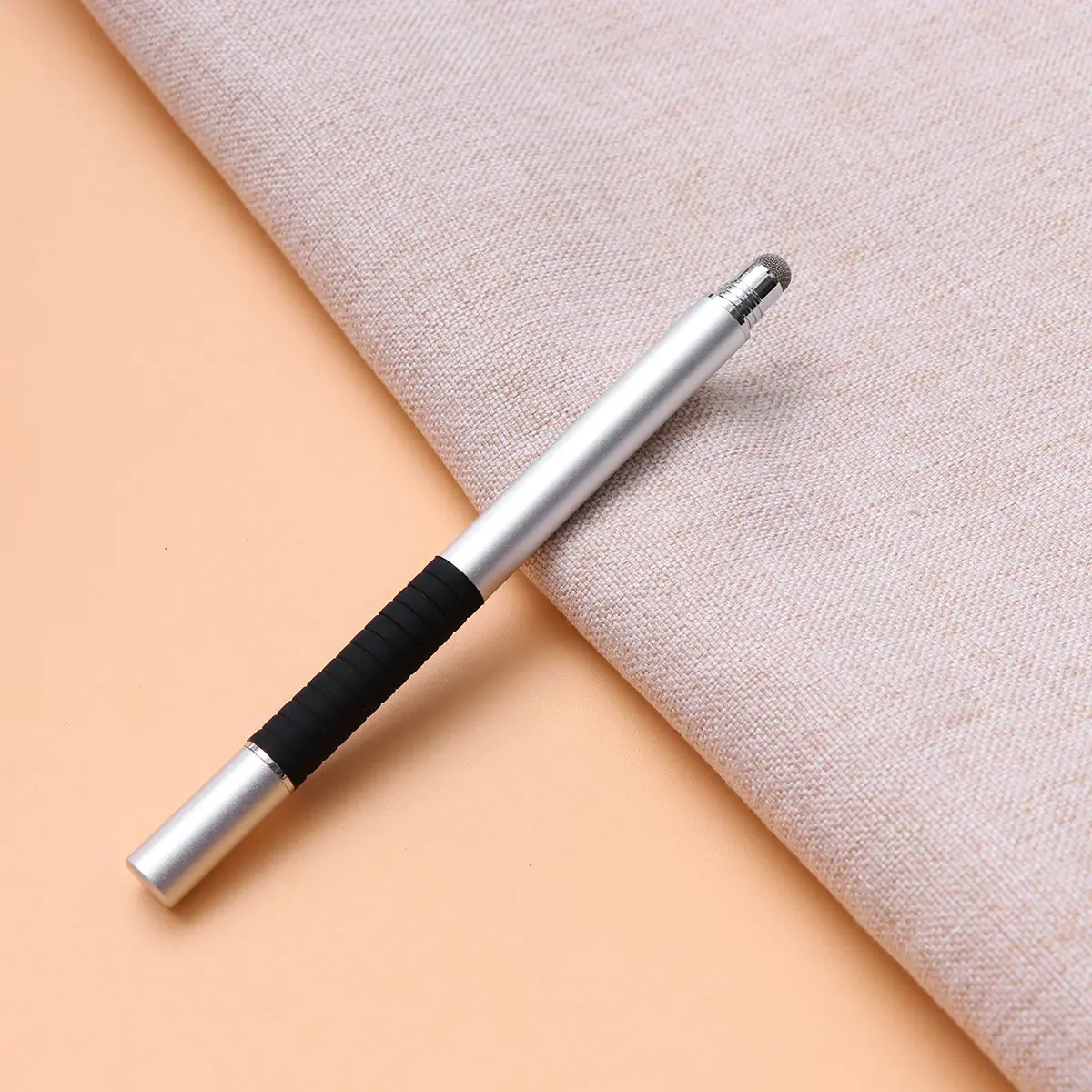 

2 in 1 Multifunction Fine Point Round Thin Tip Capacitive Touch Screen Pen for Smartphone Tablet Premium Metal Build Winter