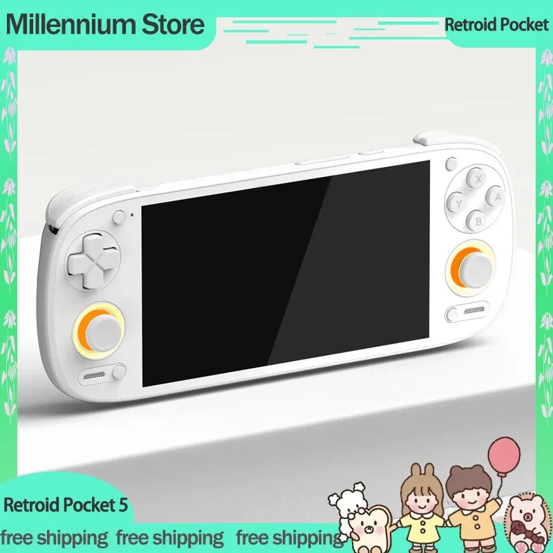 Retroid Pocket 5 Sd865 8+128g Rp5 5.5 Inch Bluetooth5.1 Android Oled Hd Screen Pocket Handheld Gaming Console Customize For Gift