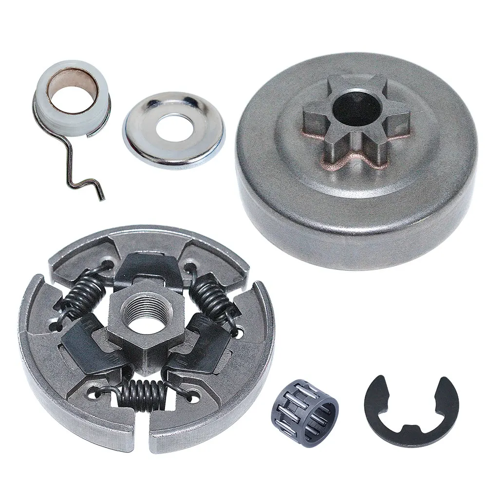 Kit de piñón de tambor de embrague de 6 dientes para motosierra Stihl 021 023 025 MS180 MS210 MS230 MS250 1123 160 2001 w engranaje helicoidal E-clip