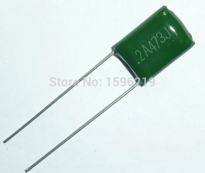 10pcs Mylar Film Capacitor 100V 2A473J 0.047uF 47nF 2A473 5% Polyester Film capacitor