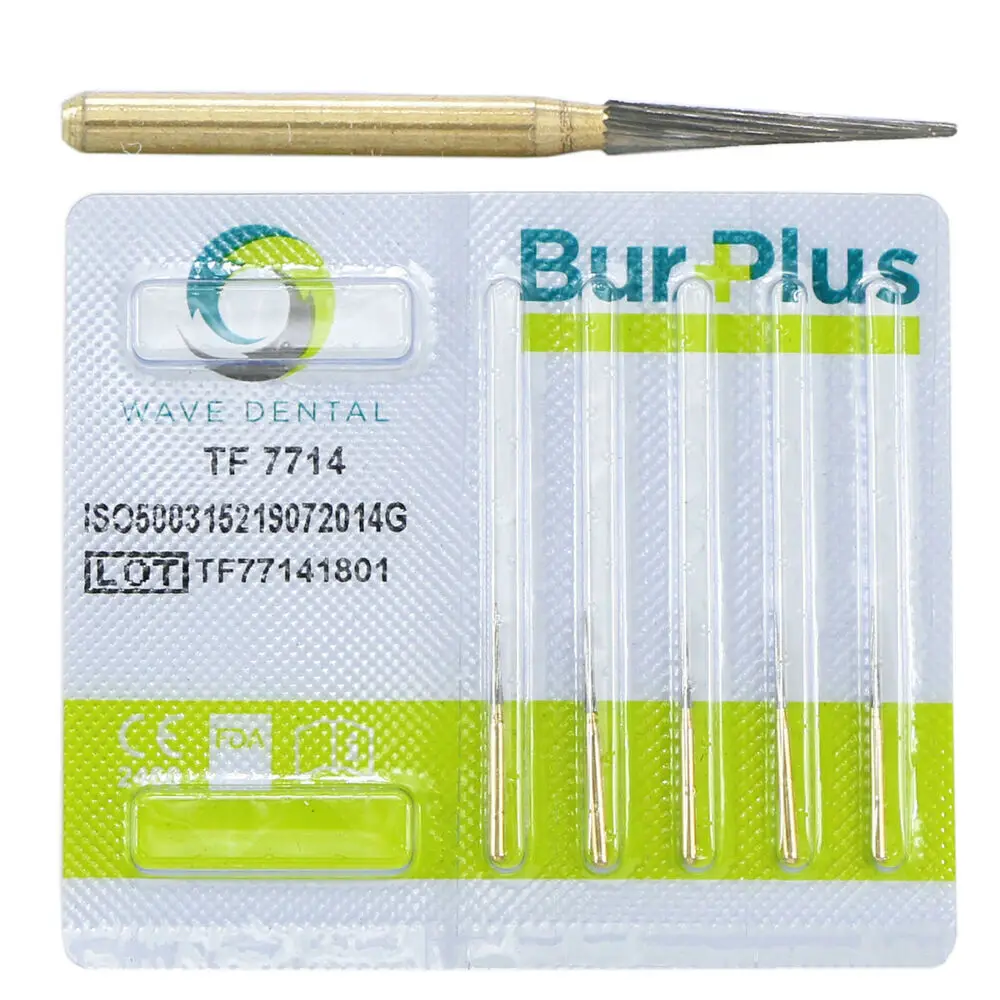 

WAVE Dental Gold plated Trimming and Finishing Bur T series TF 7714 5Pcs/Pack