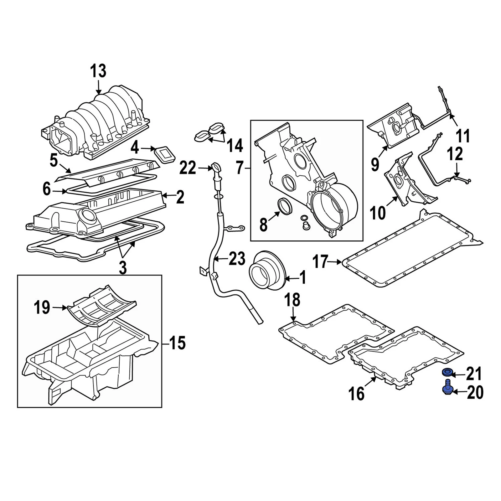 Engine Oil Drain Sump Plug Screw for Ford Fusion Focus C-Max Fiesta Galaxy Cougar Auto Replacement Parts Nuts Bolts M14 x 1.5mm