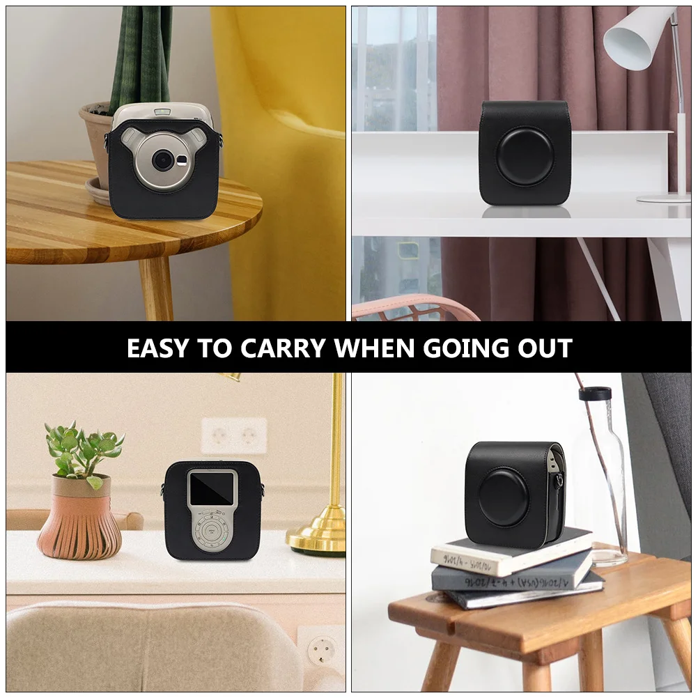 

Сумка для камеры из искусственной кожи для Sq20, регулируемый ремешок, защита в стиле ретро, пыленепроницаемая, устойчивая к царапинам, совместимая с квадратным рисунком