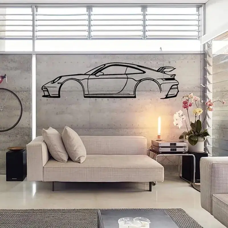 Car Silhouette Sports Cars Wall Sticker Vinyl Art Home Decor Living Room Bedroom Garage Repair Shop Decals Wallpaper Mural C152