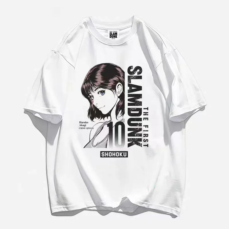 

Anime Slam Dunk T-shirt Ryota Miyagi Hisashi Mitsui T-Shirts Women Shohoku Basket Ball Team Short Sleeve Mens Oversized T Shirts