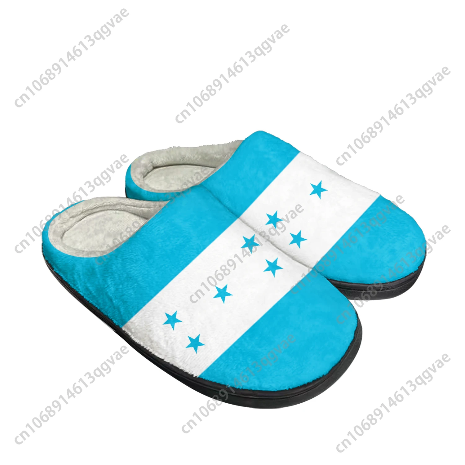 

Honduran Flag Home Cotton Custom Slippers Mens Womens Sandals Honduras Plush Bedroom Casual Keep Warm Shoes Thermal Slipper