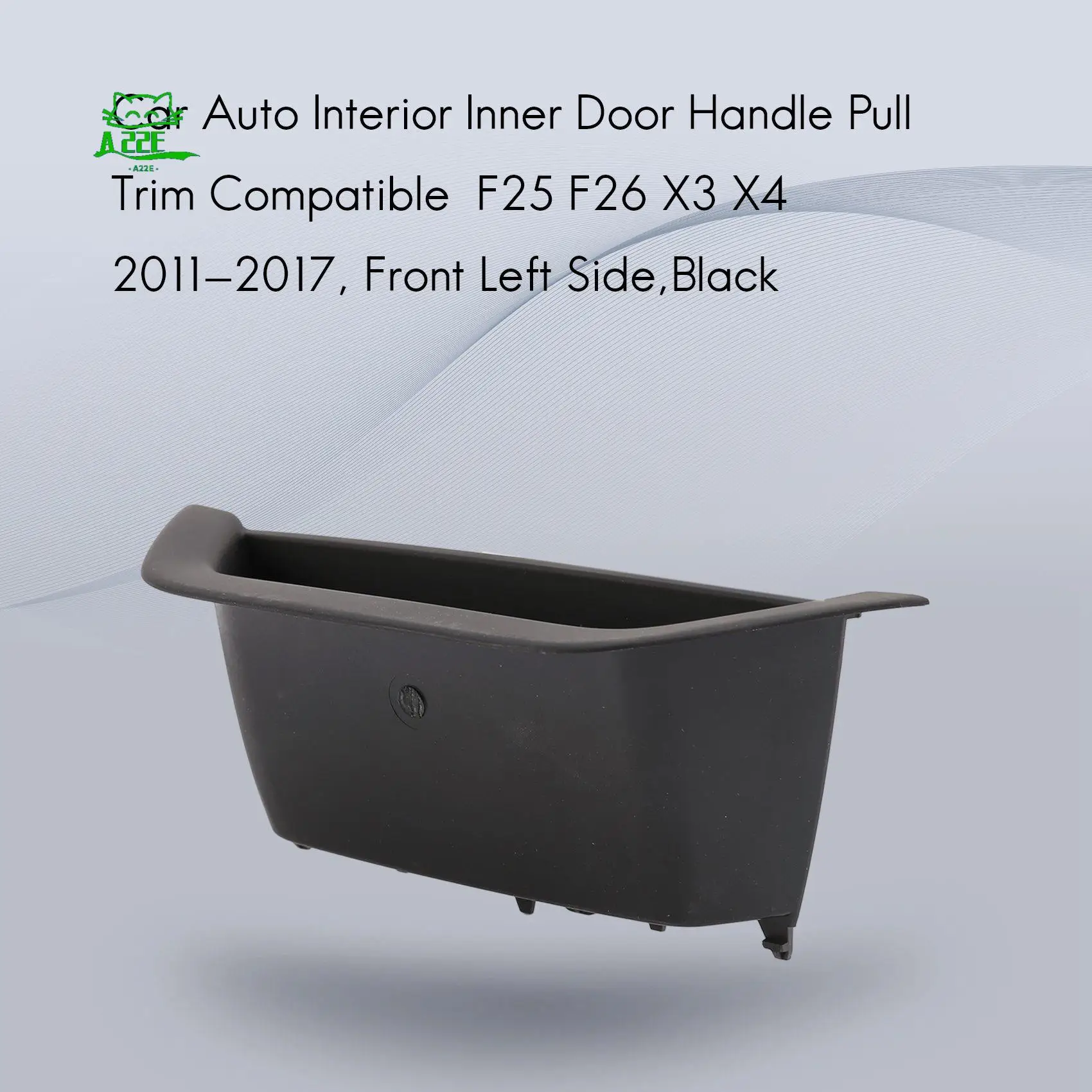 A22E-Car Auto Interior Inner Door Handle Pull Trim Compatible For-Bmw F25 F26 X3 X4 2011-2017, Front Left Side