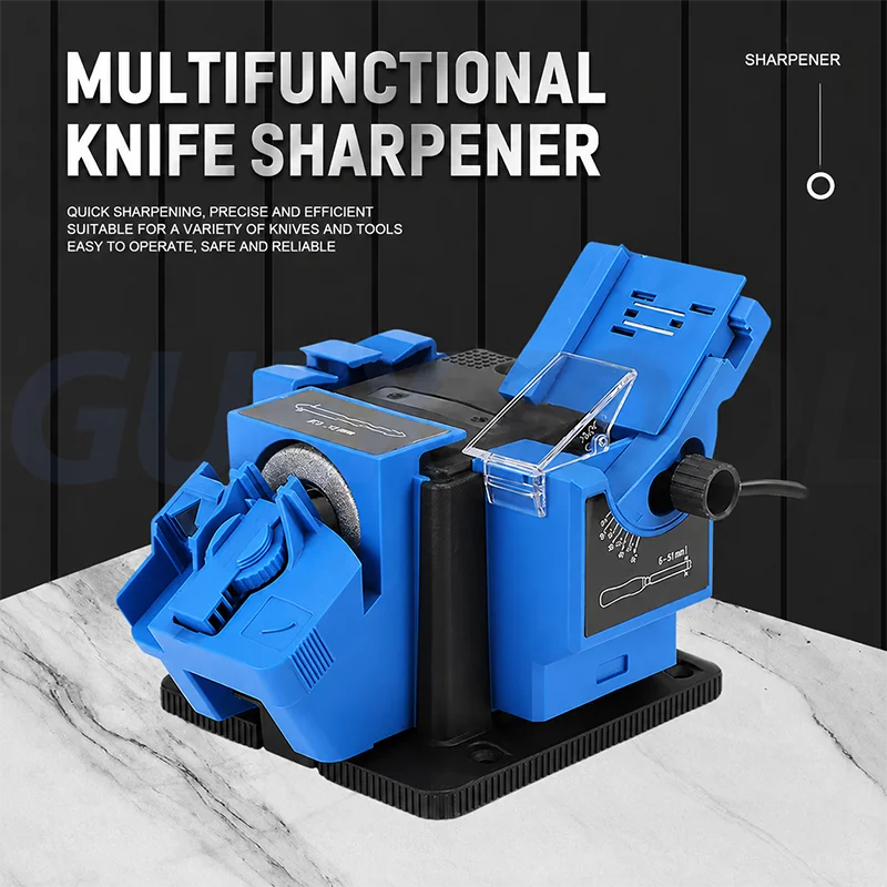 Multifunctional Desktop Electric Sharpener Tool Grinding Machine for Drill Bits Chisels Knives and Scissors