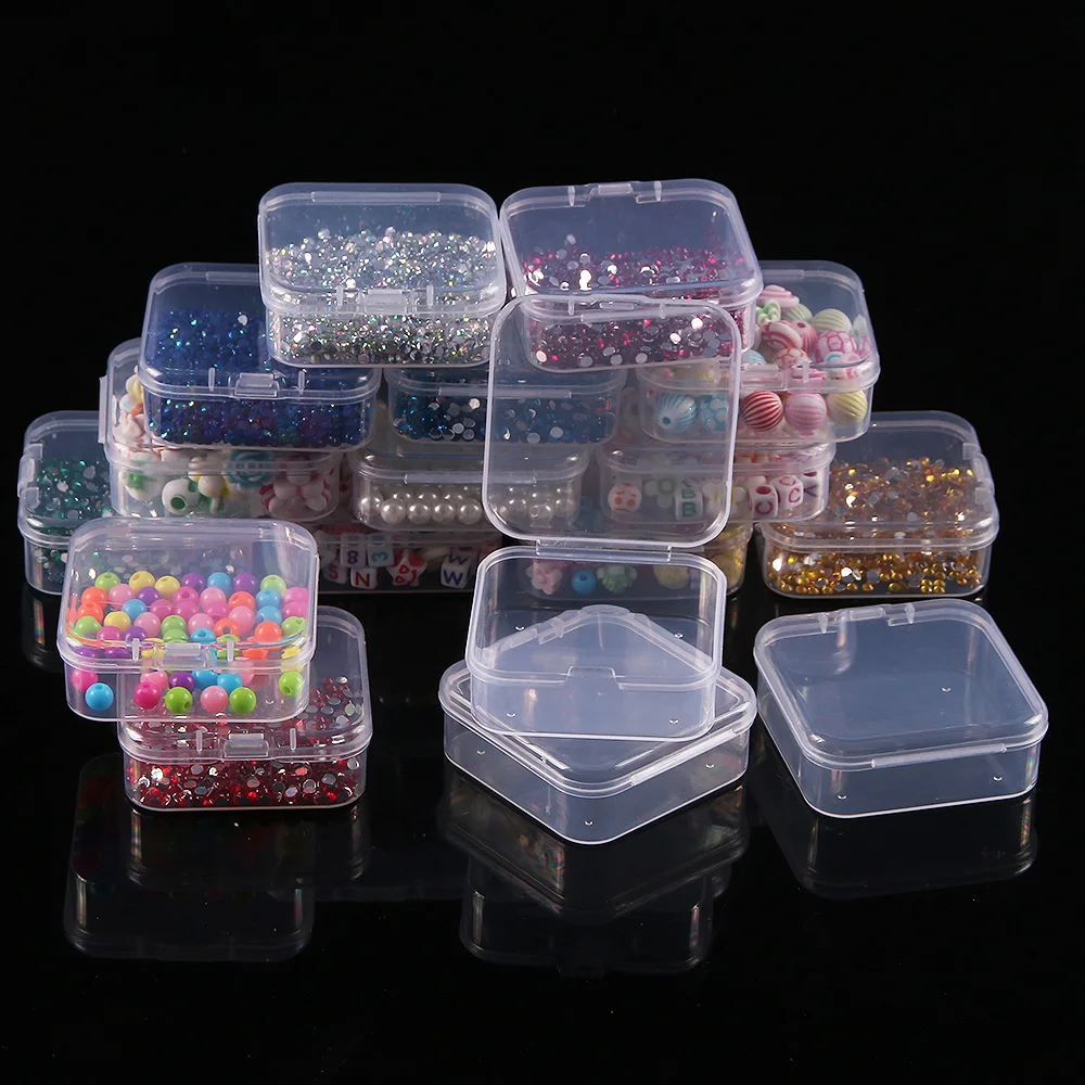 Transparenter Kunststofflagerbox Für Perlenaufreihungen DIY-Handwerks- Und Schmuckbedarf Multifunktionale Aufbewahrung Für Kleine Gegenstände Organizer Behälter Aufbewahrung Materialien Basteln Kleine Dinge Transparen – Detail 11