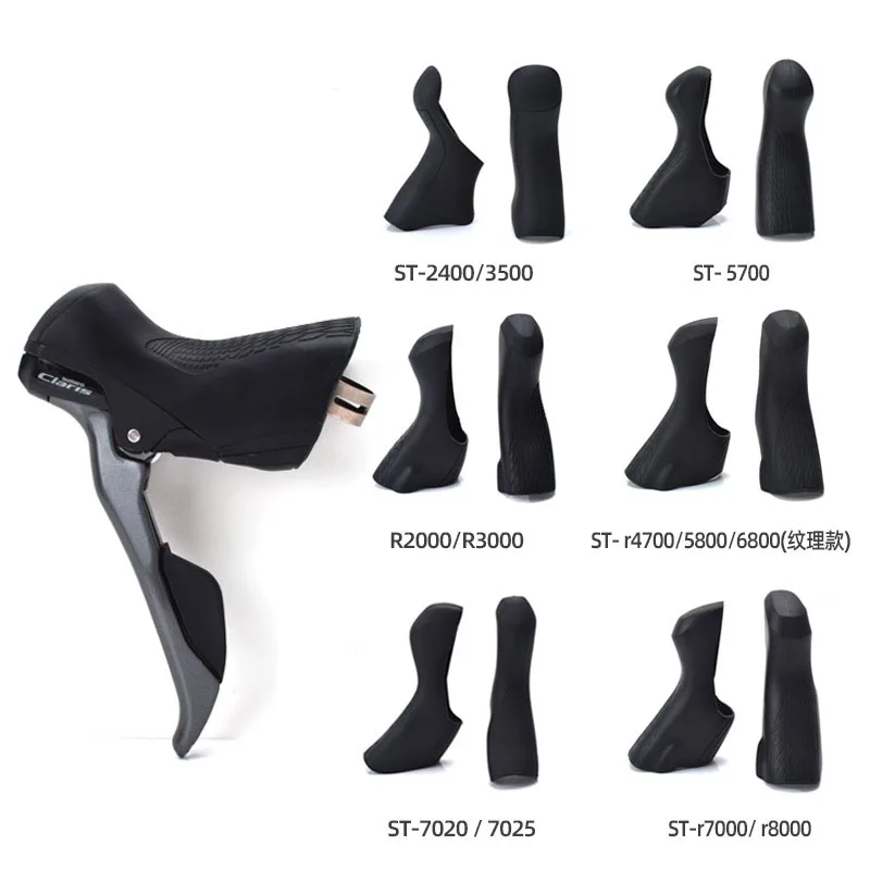 Cycling Gear Silicone Shifter Covers for Shimano R2000/3000/7000/8000 ST-R4700/5800/6800 Derailleurs Ultimate Protection Style