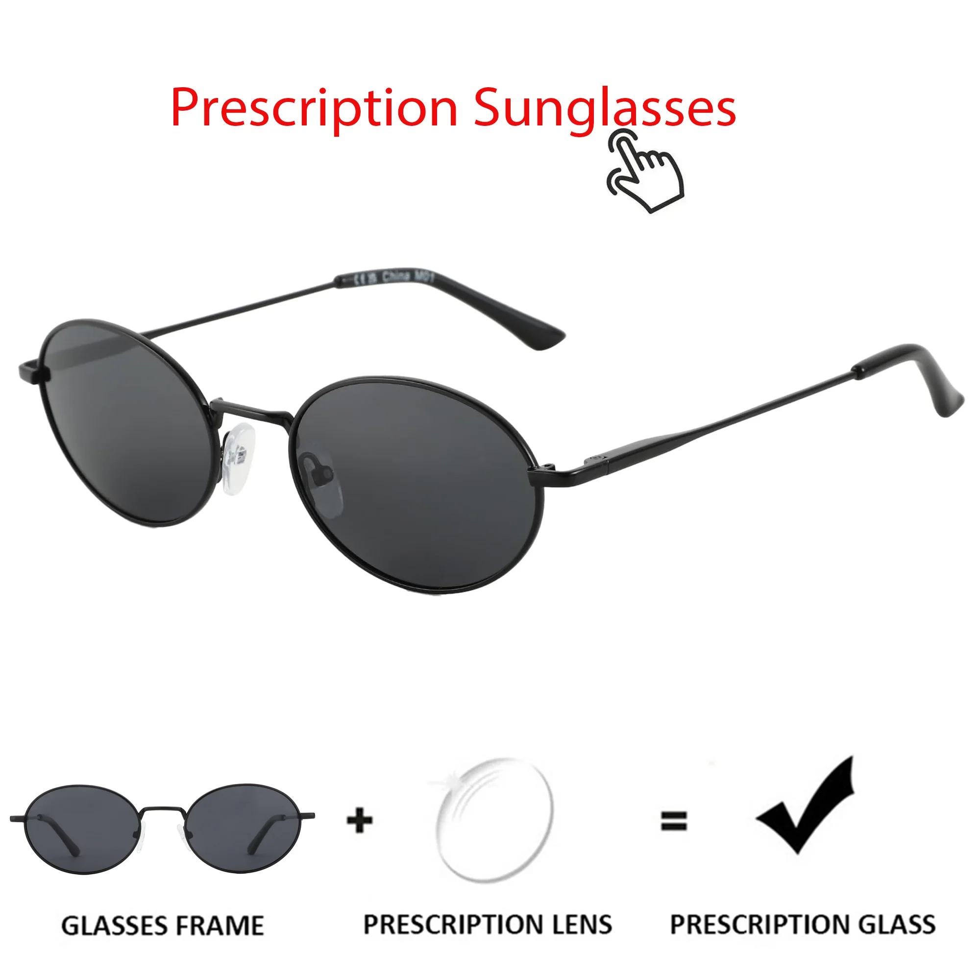 ZENOTTIC Retro ovale polarisierte Sonnenbrille für Damen und Herren, trendige runde Y2k-Sonnenbrille, kleine Vintage-Sonnenbrille im 90er-Jahre-Stil – Detail 1