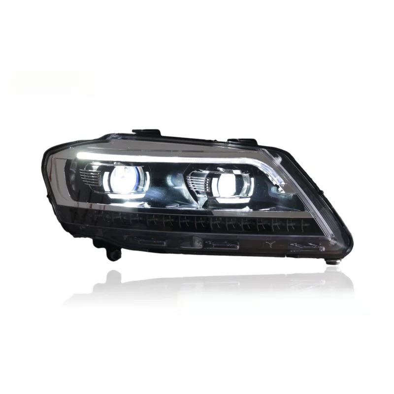 Suitable for 2012-2014 Volkswagen headlight assembly, Lavida Variant modified LED daytime running lights, bi-xenon lens h