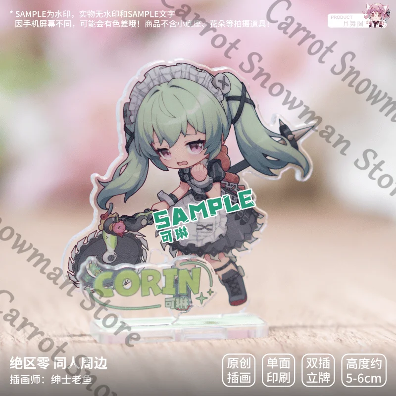 Zenless Zone Zero colleghi Ellen Joe Qing Yi Corin Wickes ambito cartone animato versione Q distintivo piccolo cartello in piedi raccogliere regalo