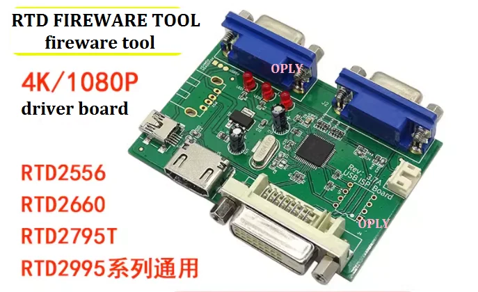 RTD2556 2550 EDP specific FIREWARE TOOL for 2 mini HDMI-compatible board RTD series chip specific LCD driver board fireware tool