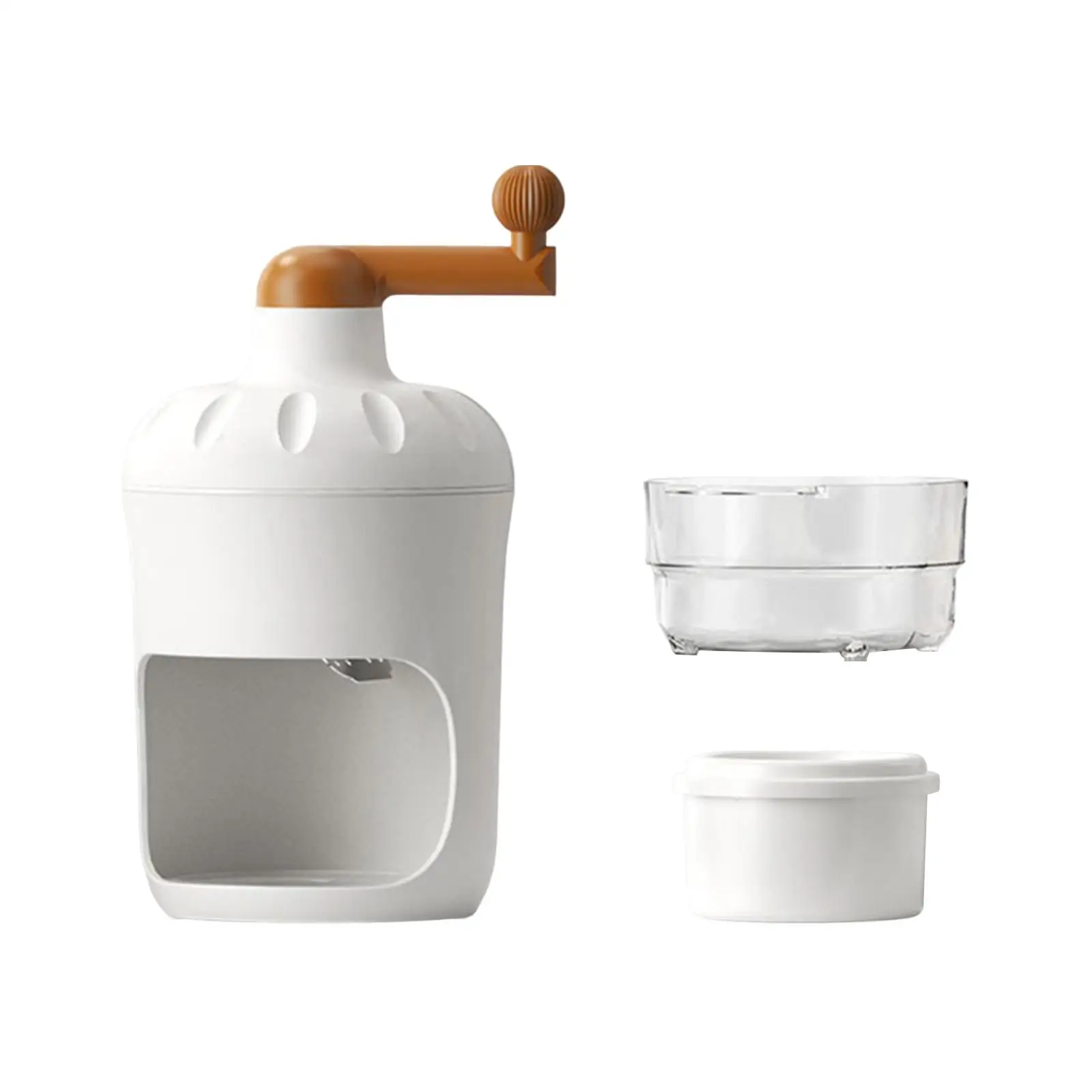 Mini Hand Crank Ice Ice Shaver Portable Crushed Ice Maker Wear Resistant (No Electricity Required) for Home DIY Fun