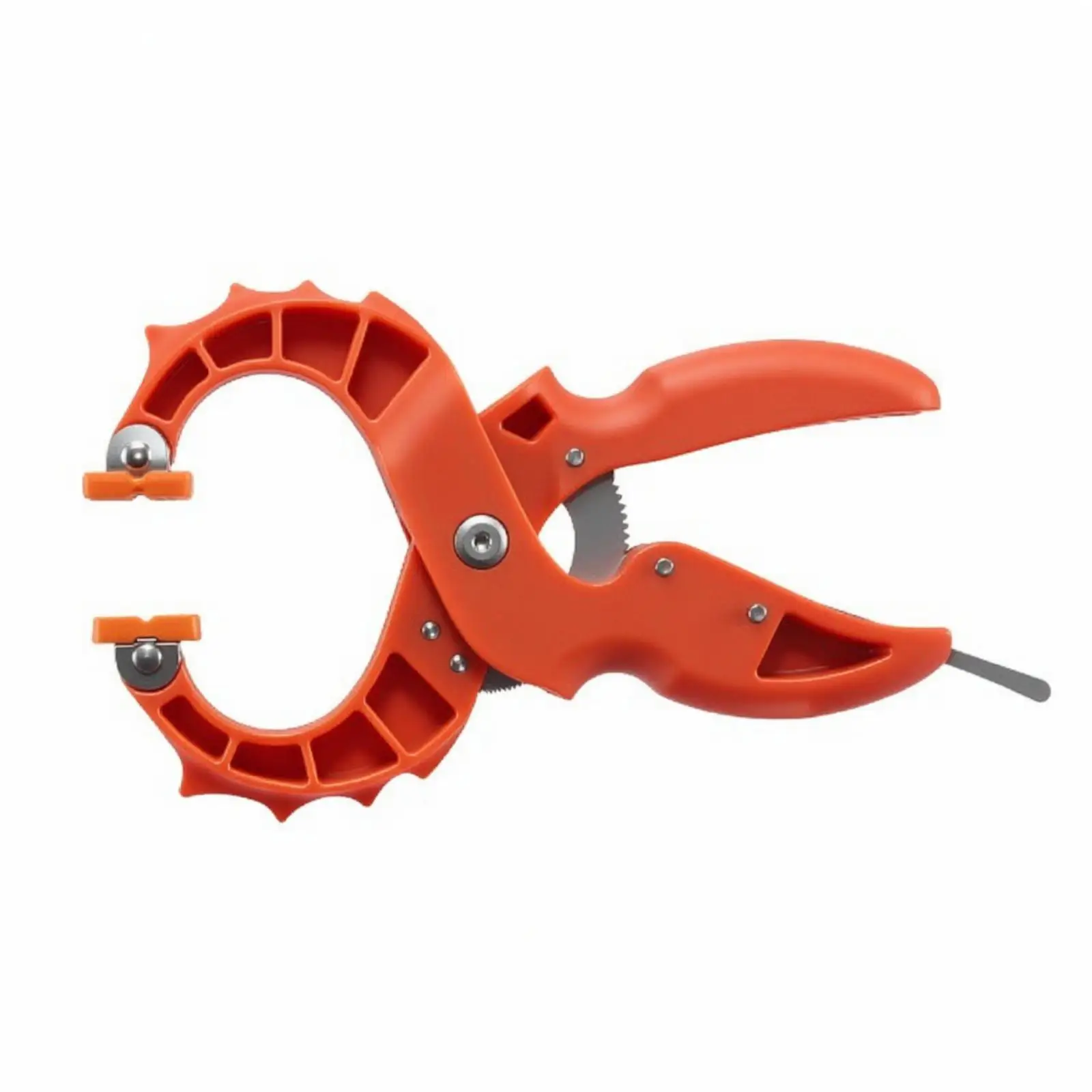 Home Improvement Ratchet Clamp Nylon Steel Adjustable Jaw Secure Hold Smooth Release for Woodworking DIY Task
