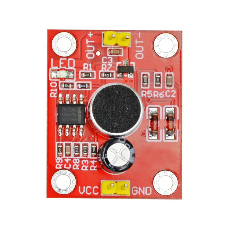 Modulo sensore sonoro Microfono Ritardo di controllo vocale Azionamento diretto Scheda azionata a motore LED DIYSmall ventola