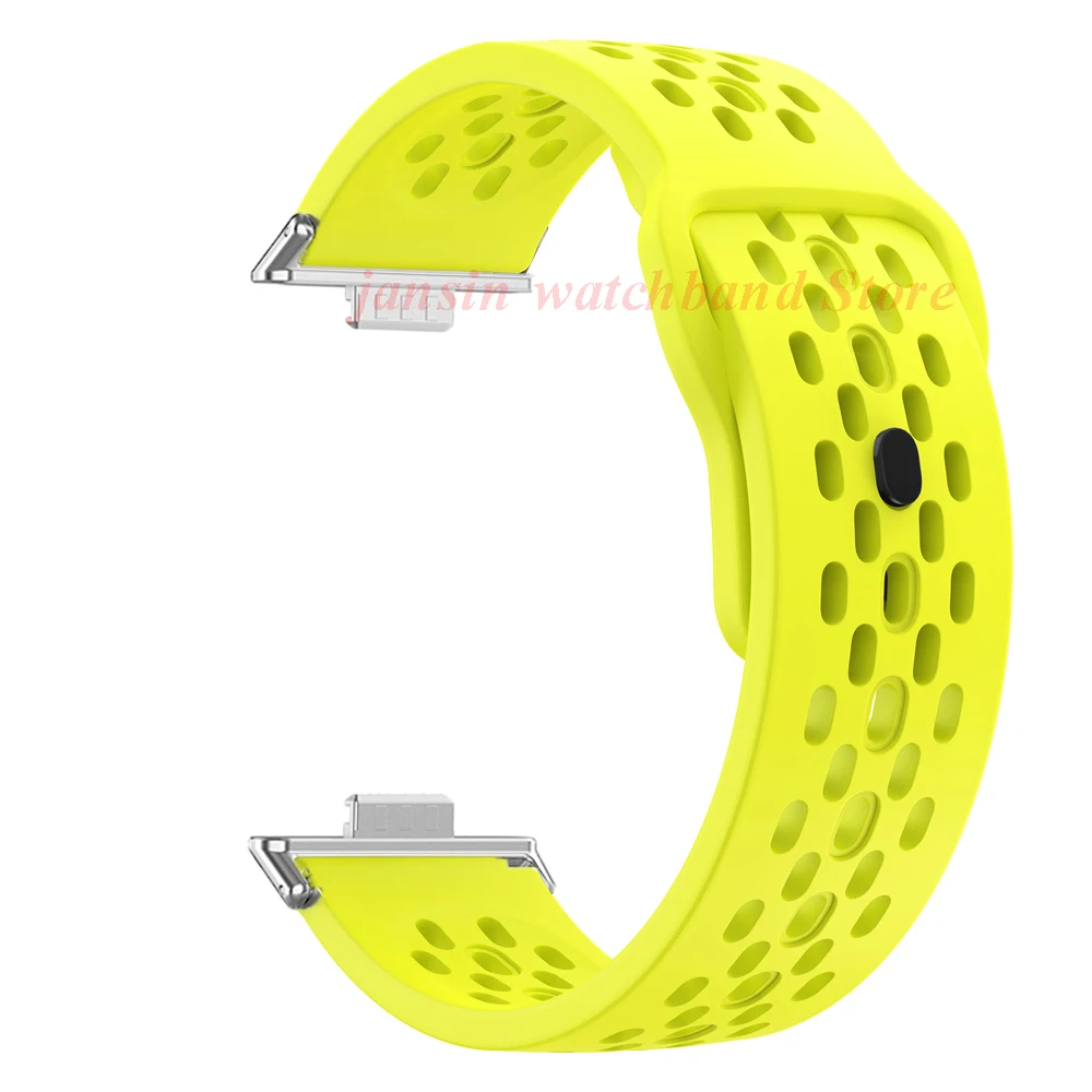 حزام سيليكون مسامي لساعة Huawei Watch Fit 4 Pro 3 سوار بديل بحلقة رياضية لهاتف Huawei Fit3 Fit4 Fit4Pro Correa