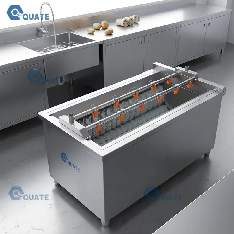 High Pressure Potato Cleaner and Peeler Machine for Ginger Onion Cassava and Carr