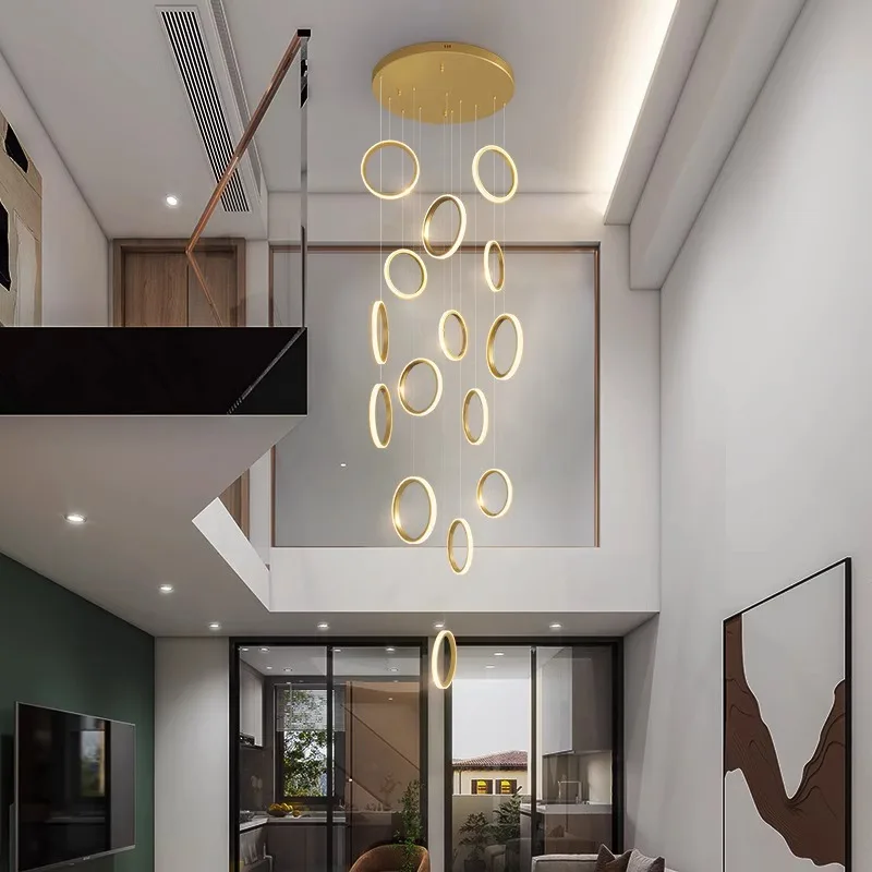 Modern home decor ring led lights pendant light lamps for living room Chandeliers for dining room hanging light indoor lighting