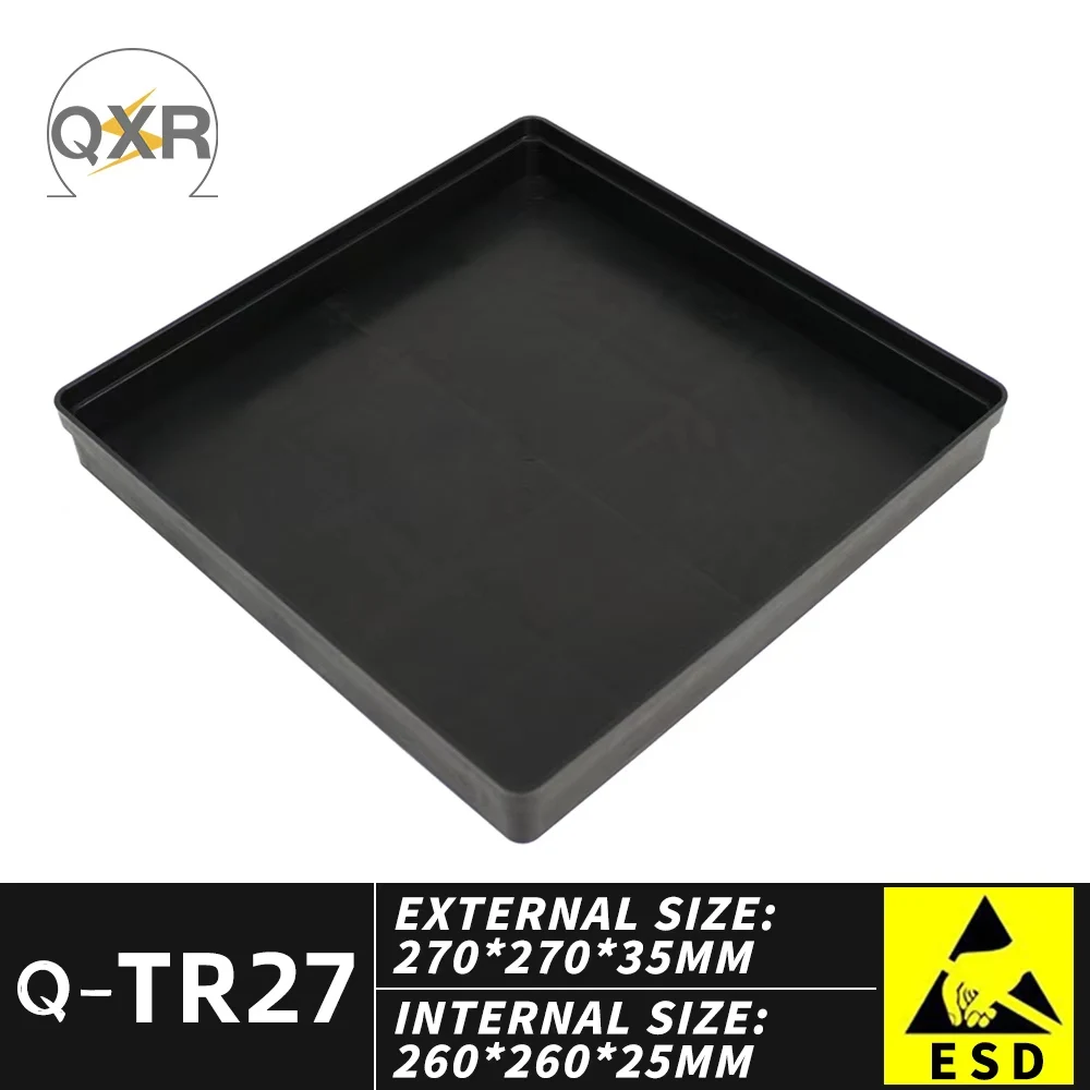 Q-TR27 ESD Tray 270x270x35mm The Conductive Tray Protects the Electronic Component Module Storage Box