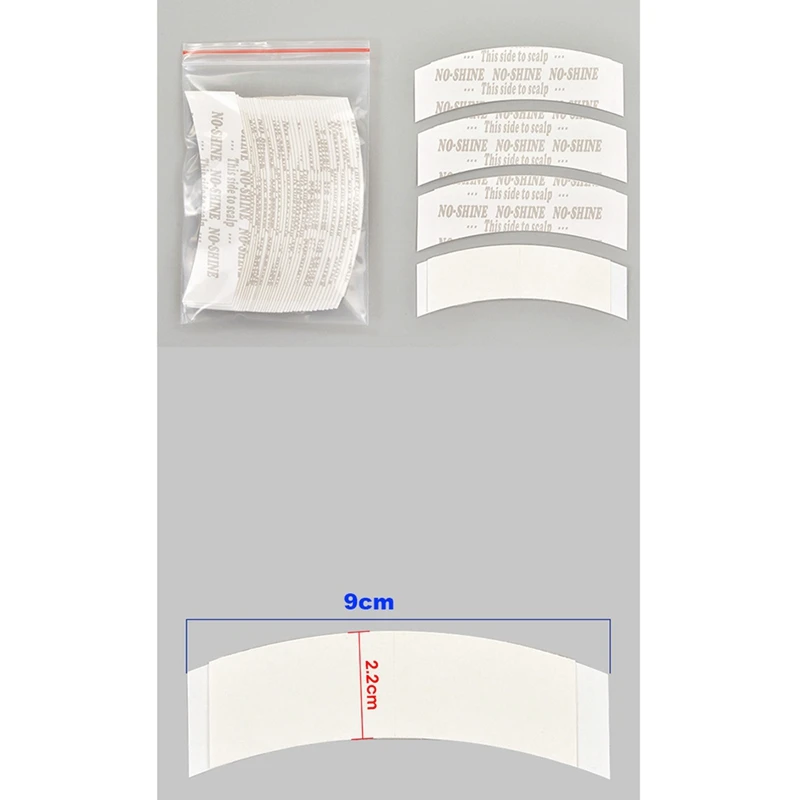 Bande Adhésive Double pour Extension de Cheveux, Sans Brillance, Étanche, pour Toupet, Perruques Avant en Dentelle, Film de Liaison, 144 Pièces