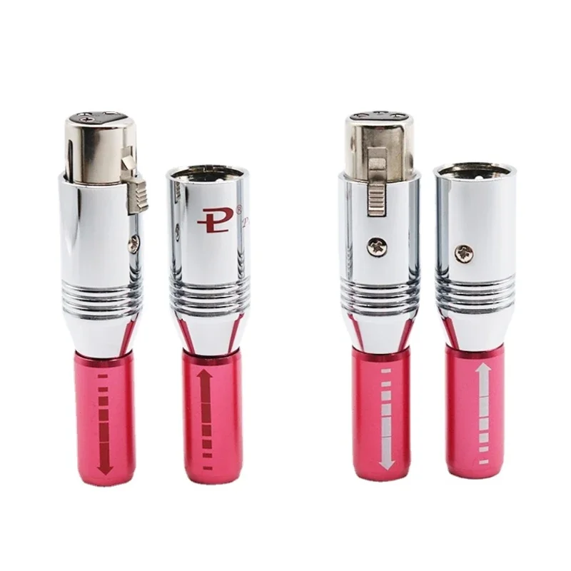 HiFi placcato rodio 3 pin spina XLR maschio femmina adattatore microfono audio bilanciato cavo amplificatore connettore microfono