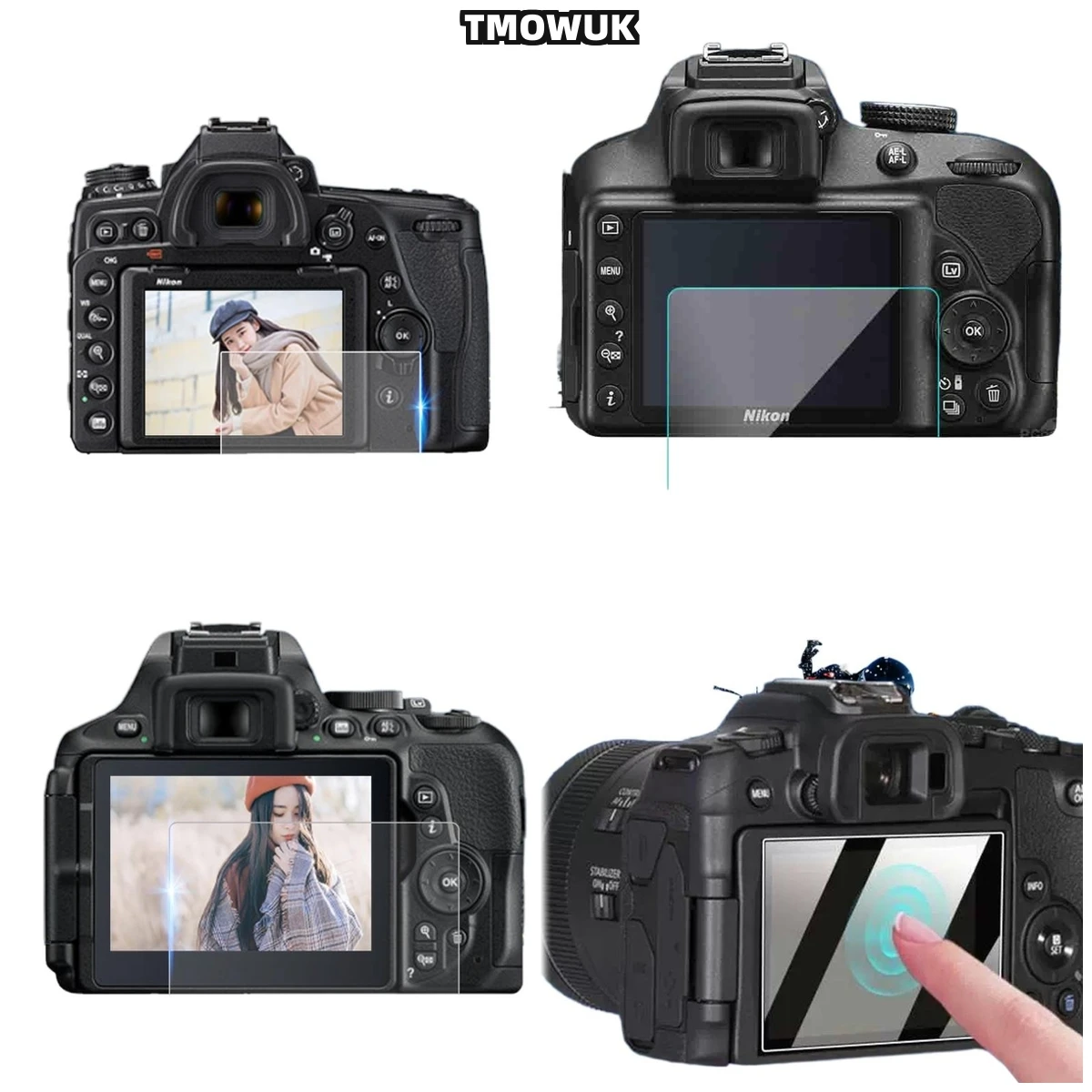 

For Nikon D5300 D54 D5500 D5300 D5600, Dust Repellent 9H Hardness Screen Cover