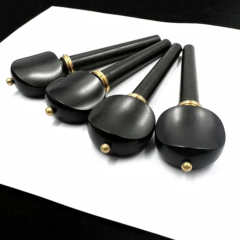 4pcs professional cello Tuning Peg 4/4 cello pegs Indonesian grade A ebony Parts Accessories Fittings